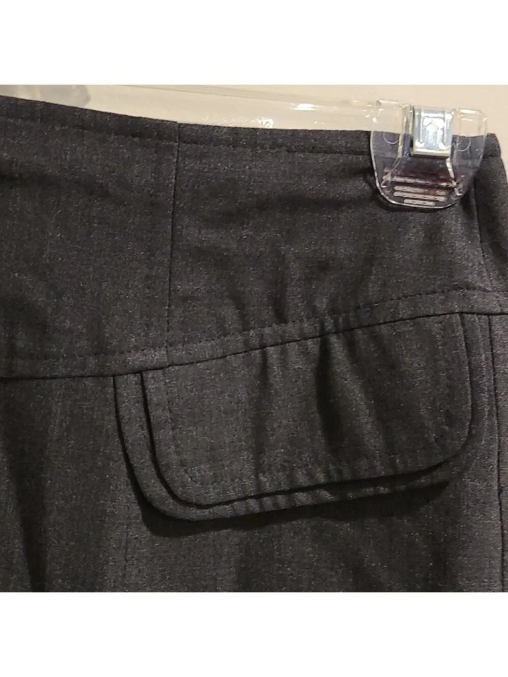 Nanette Lepore wool blend Heathered grey skirt